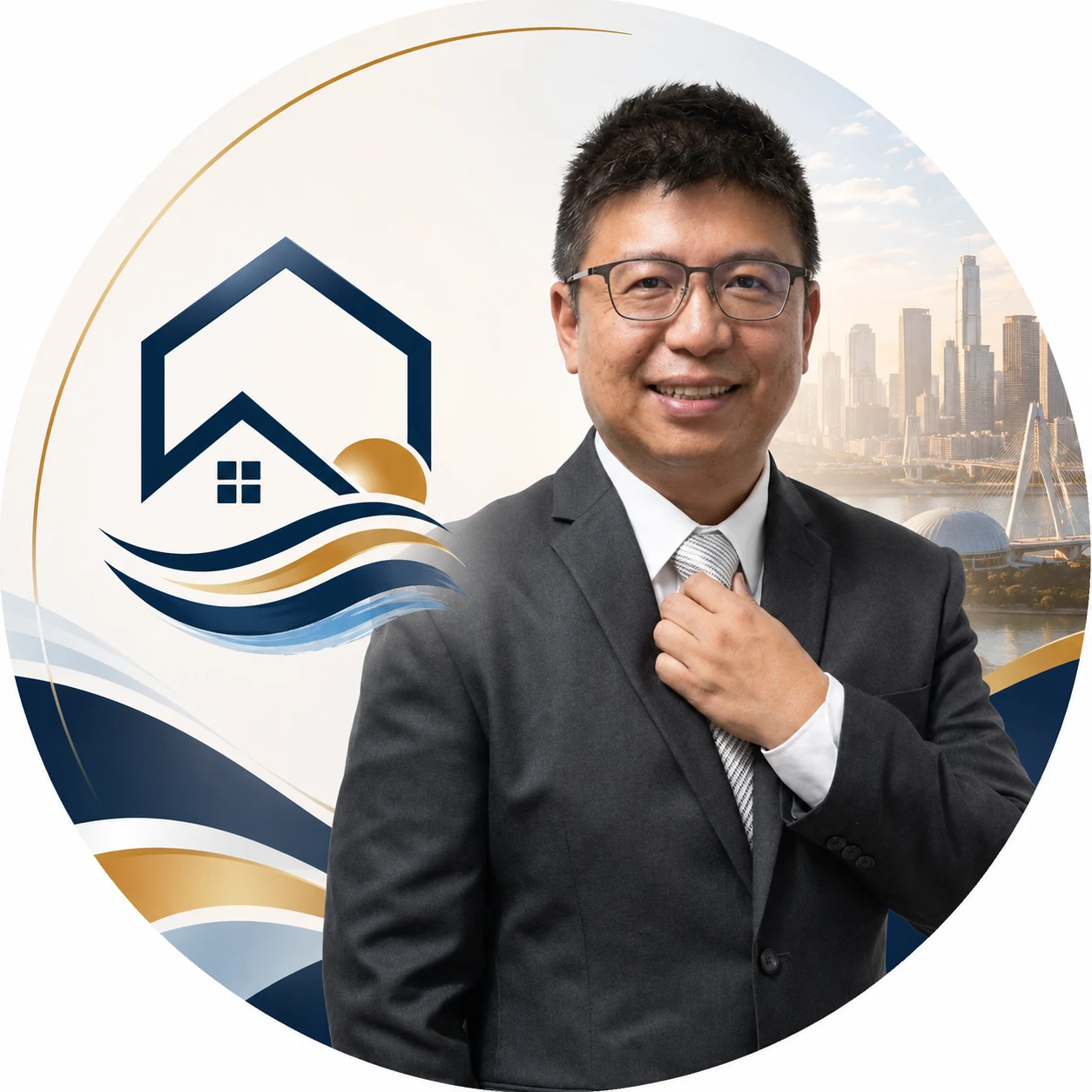 台中海線專業房仲吳冠良 形象照